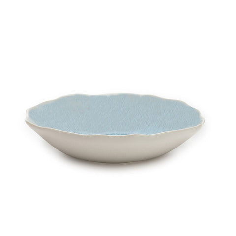 Plume Ocean Blue Soup Plate