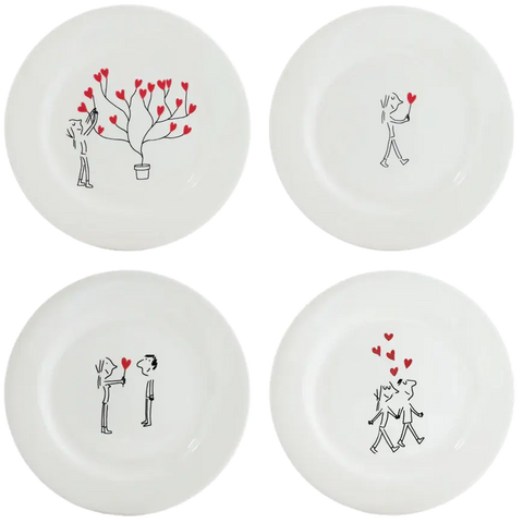 Les Amoureux Canape Plates