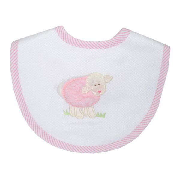 Medium Pink Lamb Bib