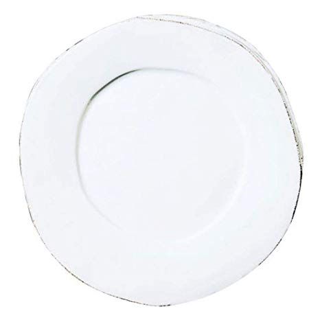 Melamine Lastra White Dinner Plate