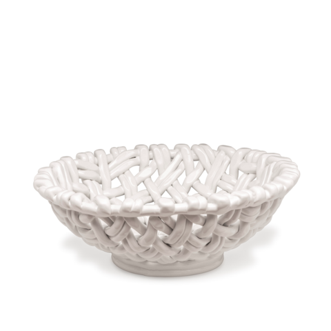 Round Basket White