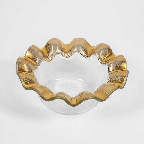 Ruffle Gold Wine Coaster