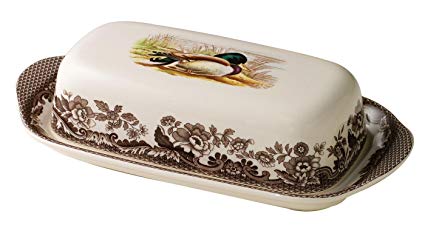 Woodlands Mallard Covered Butter Dish