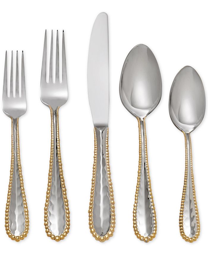 Molten Gold 5-Piece Flatware Set