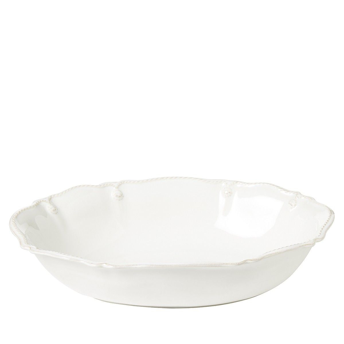 Berry & Thread Whitewash 12" Oval Serving Bowl