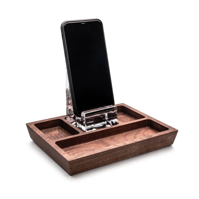 Woodbury Phone Holder Caddy - Walnut