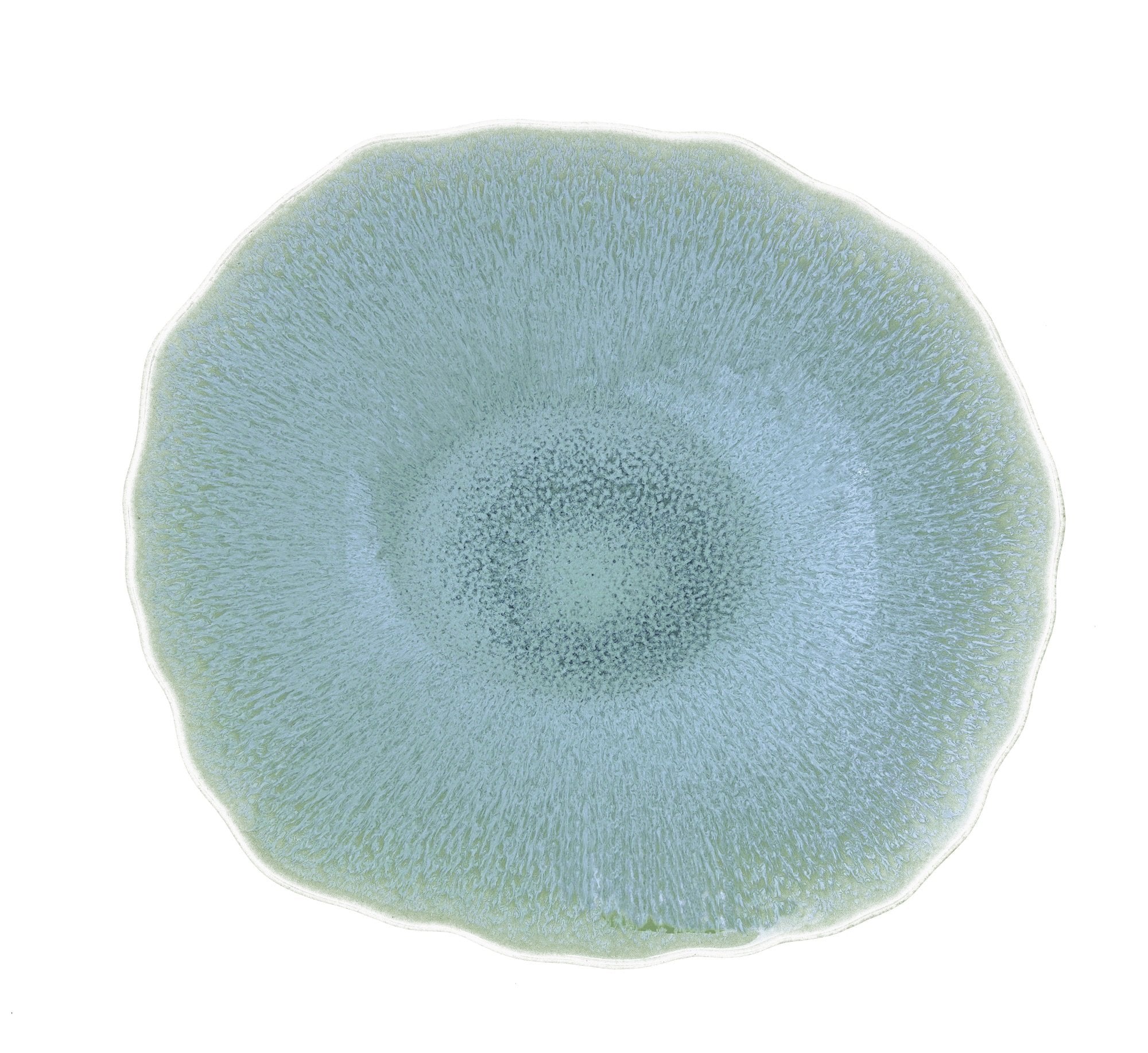 Plume Ocean Blue Dessert Plate