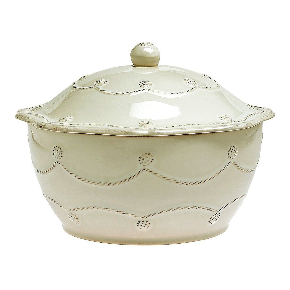 Berry & Thread White 9.5" Covered Casserole