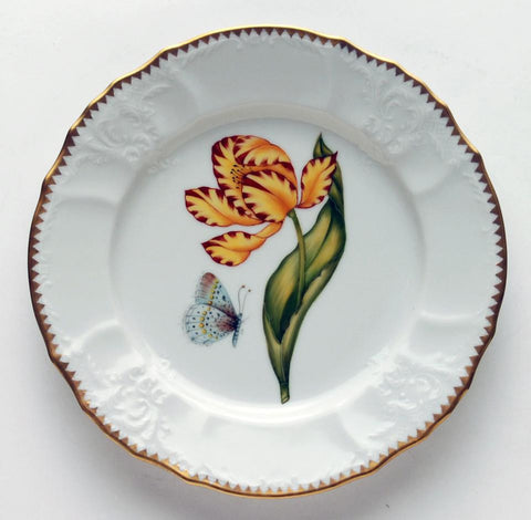 Old Master Tulips Yellow & Red Salad Plate