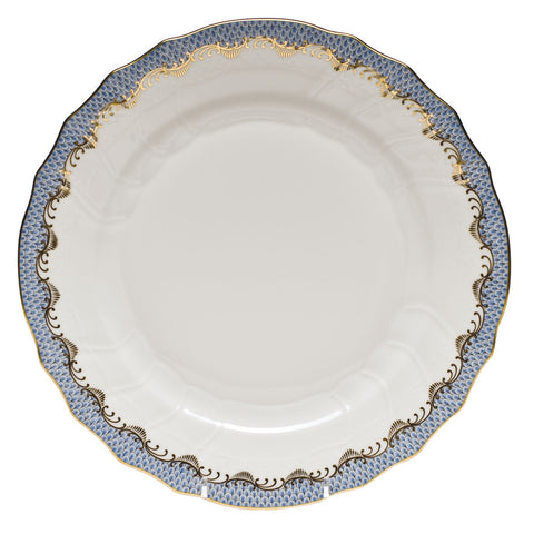 Light Blue Fish Scale Dinner Plate