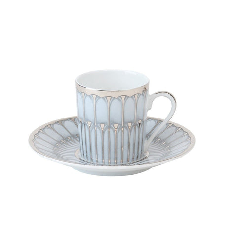 Arcades Grey & Platinum Coffee Cup