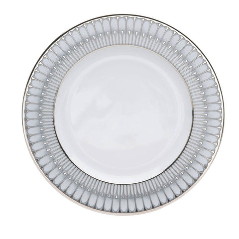 Arcades Grey & Platinum Dinner Plate