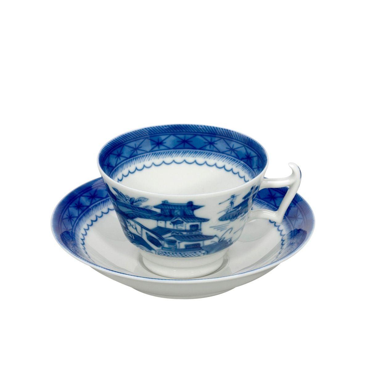 Blue Canton Tea Cup & Saucer