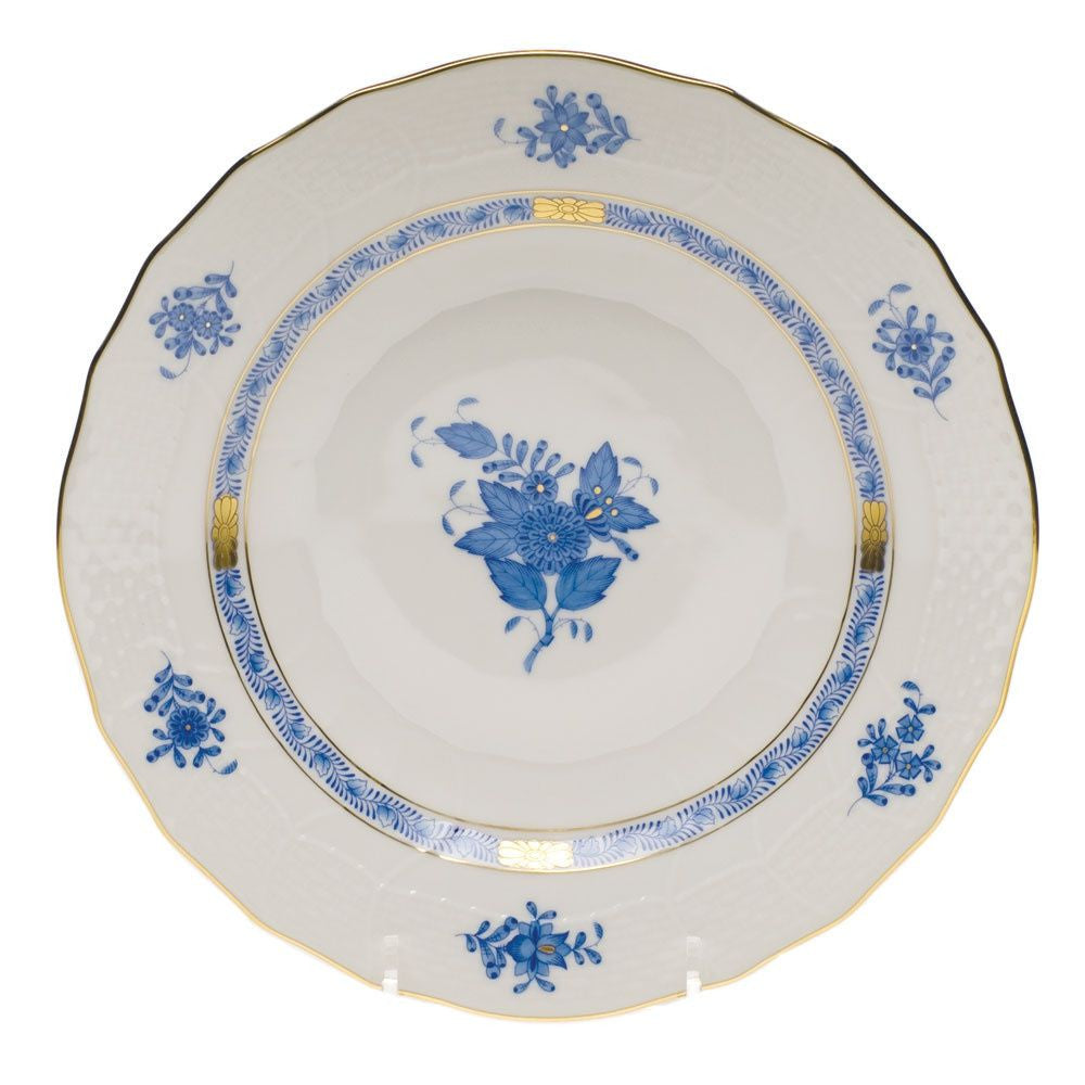 Chinese Bouquet Blue Dessert Plate