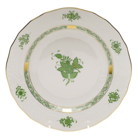 Chinese Bouquet Green Dessert Plate