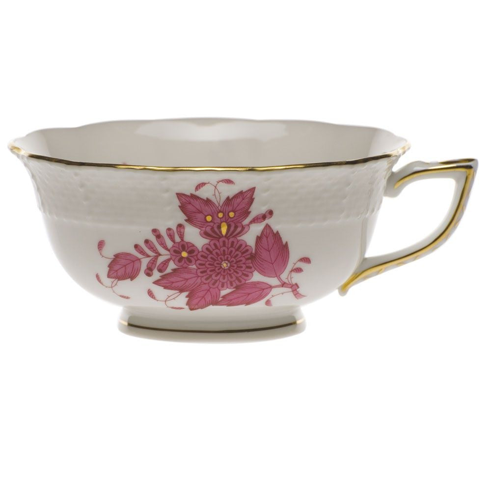 Chinese Bouquet Raspberry Tea Cup