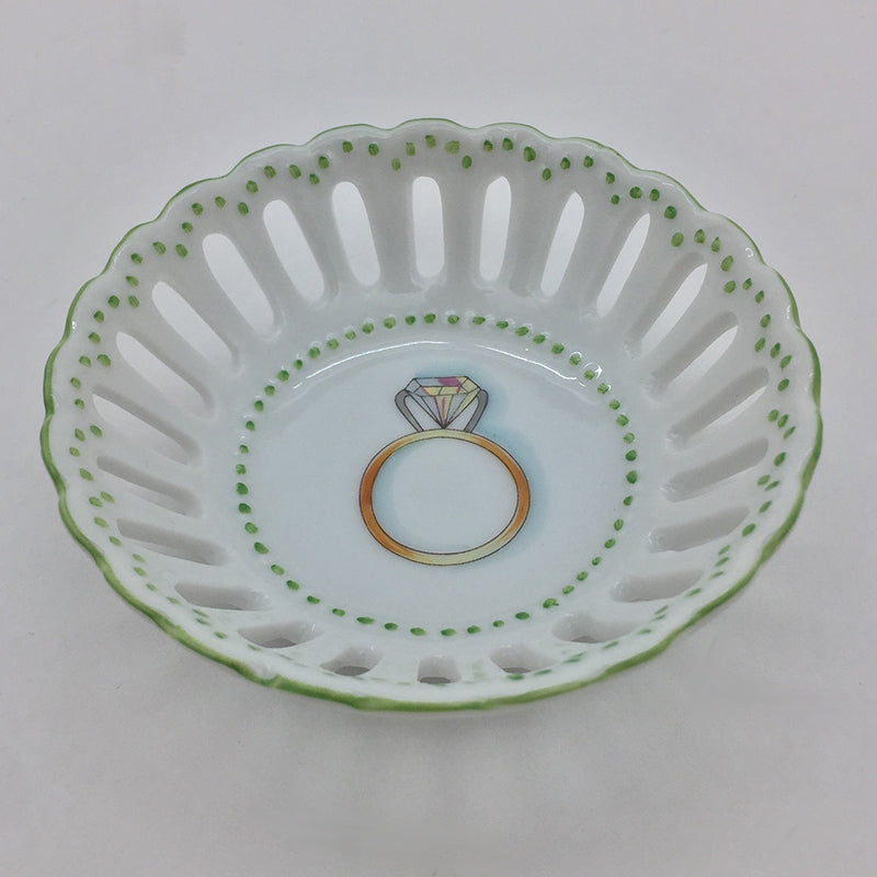 Engagement Ring Dish Green