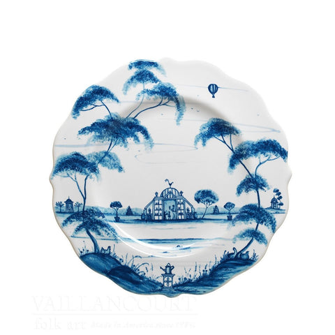 Country Estate Dessert Plate Delft Blue