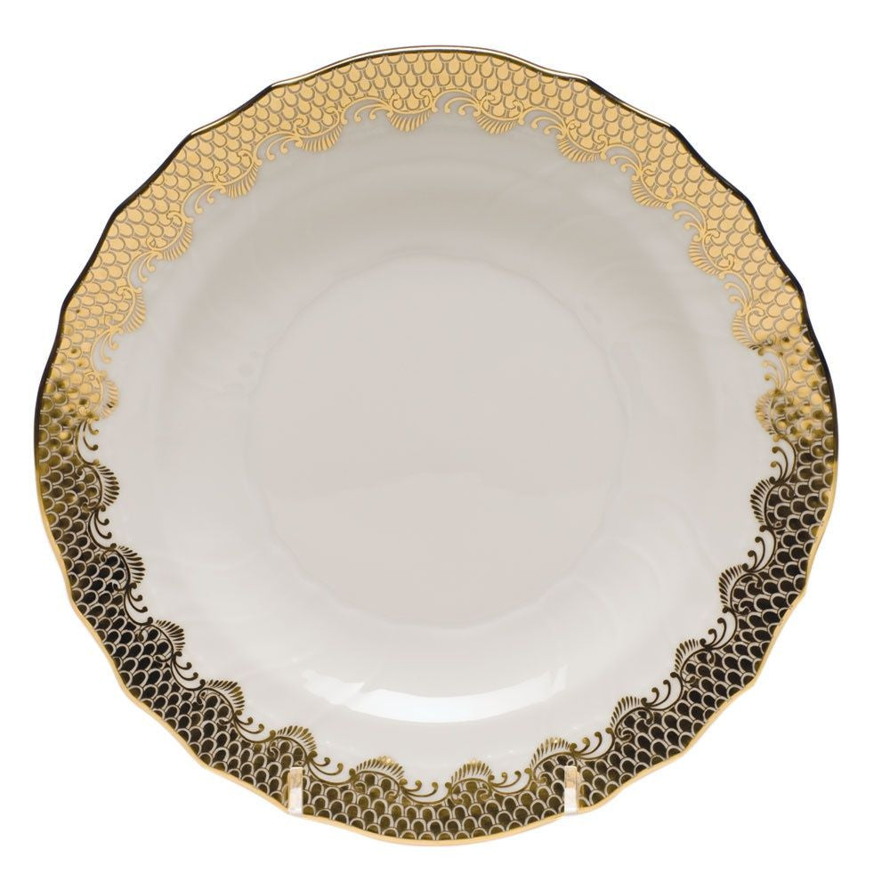 Gold Fish Scale Salad Plate