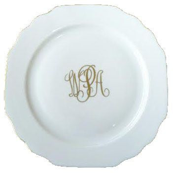 Georgian Gold Monogrammed Dinner