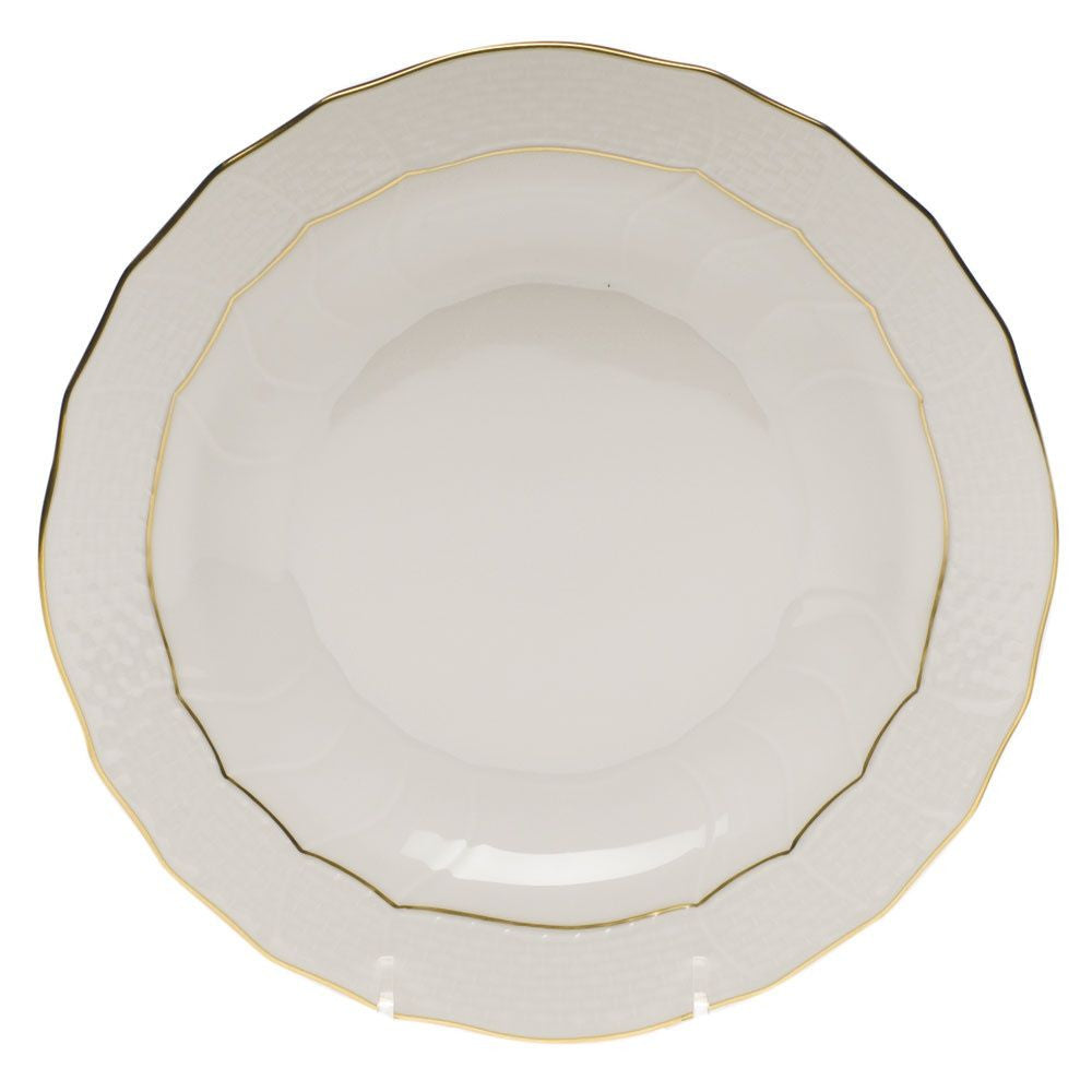 Golden Edge Dessert Plate