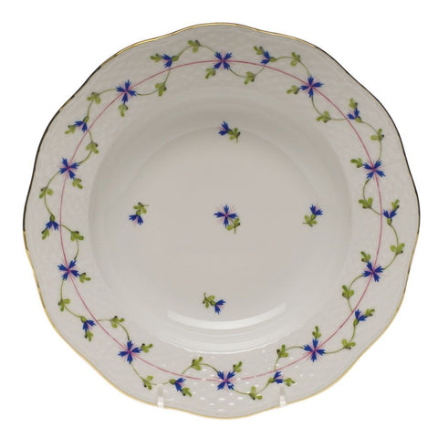 Blue Garland Rim Soup Plate