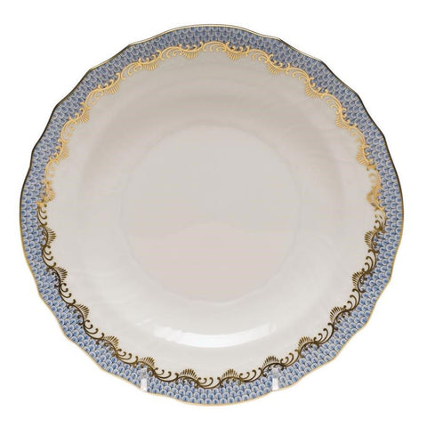 Light Blue Fish Scale Salad Plate