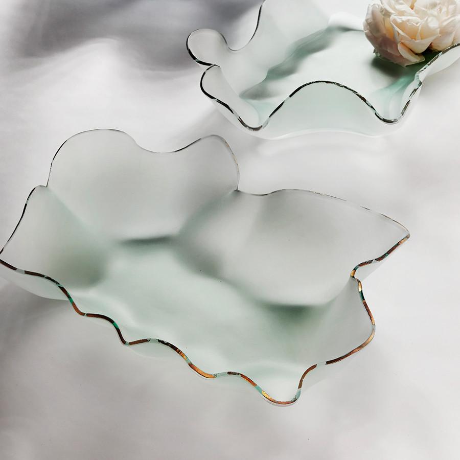 Petal Frosted Sculptural Bowl