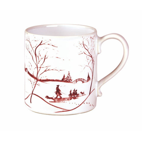 Country Estate Winter Frolic Ruby Mug