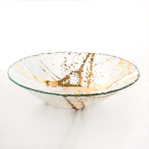 Jaxson Large Serving Bowl, Gold