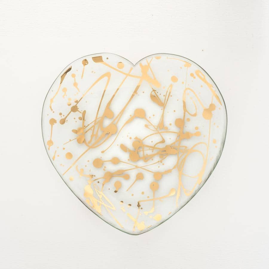 Jaxson Glass Heart Shaped Plate