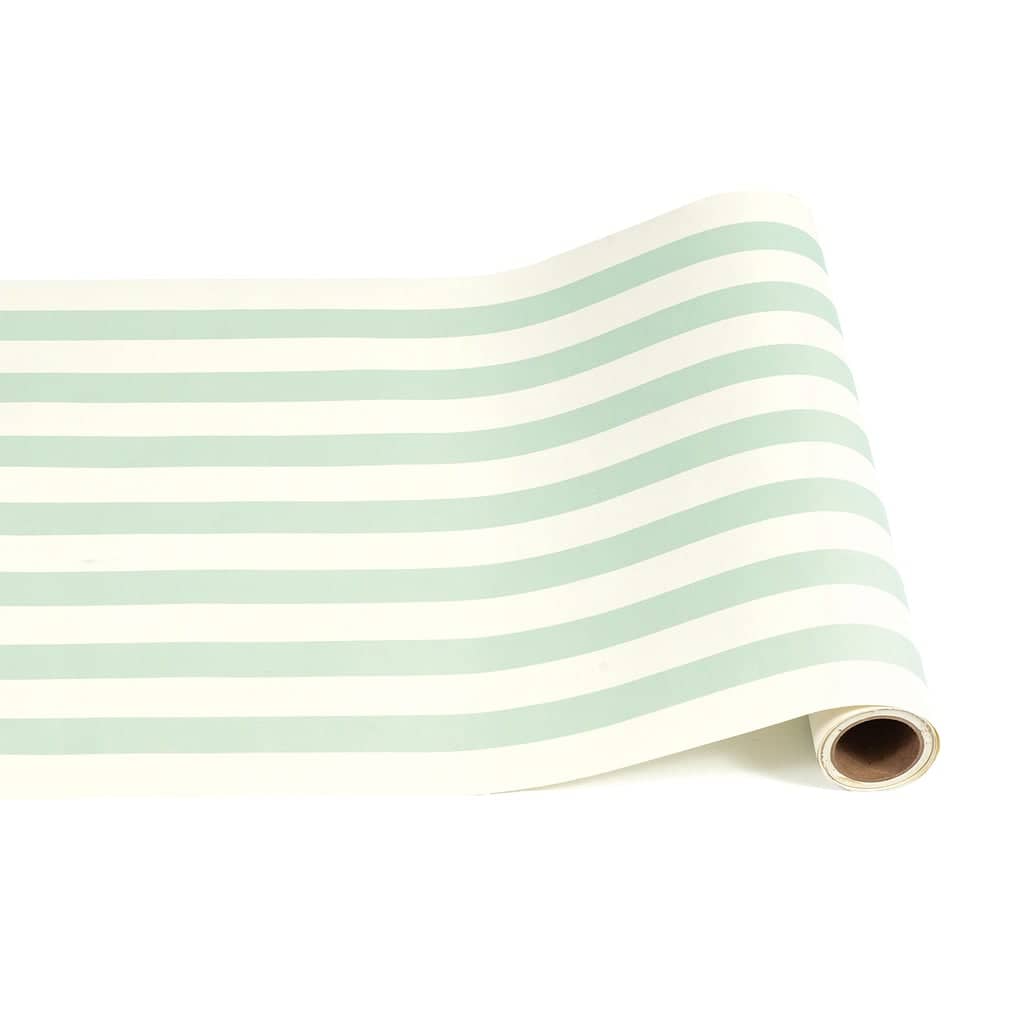 Seafoam Classic Stripe Runner - 20' x 25'