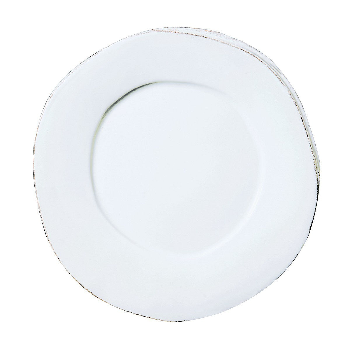 Lastra White European Dinner Plate