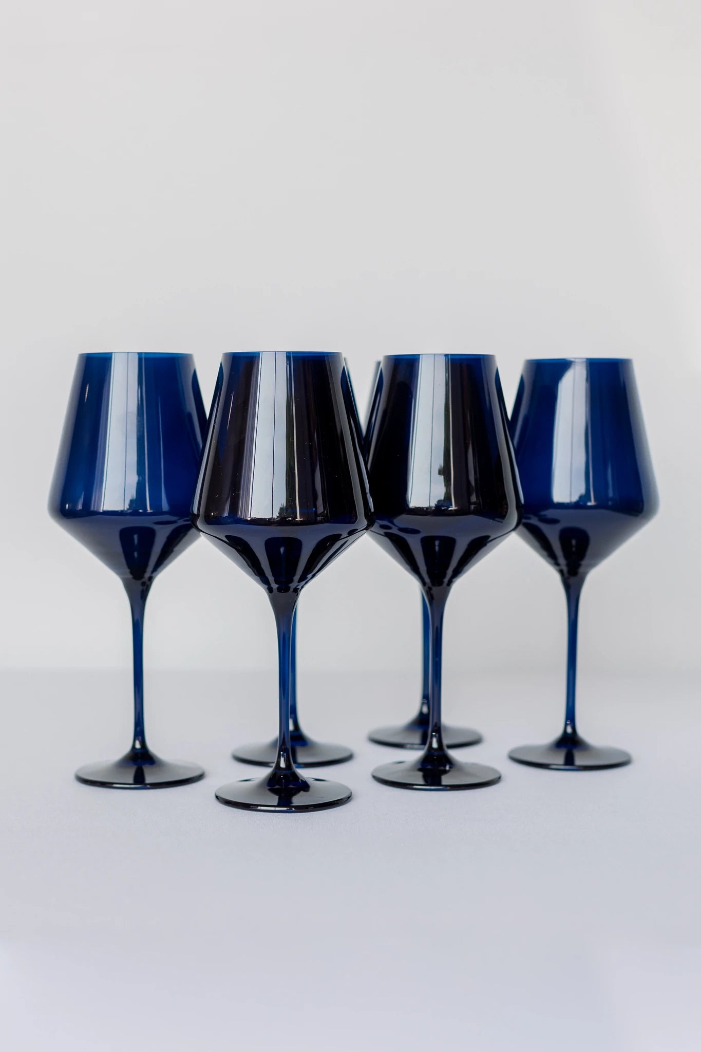 Midnight Blue Stemmed Set of 6