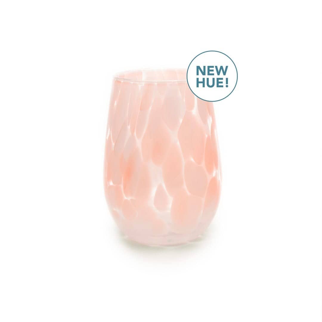 Saban Glass Stemless Fritsy Wine - Blush