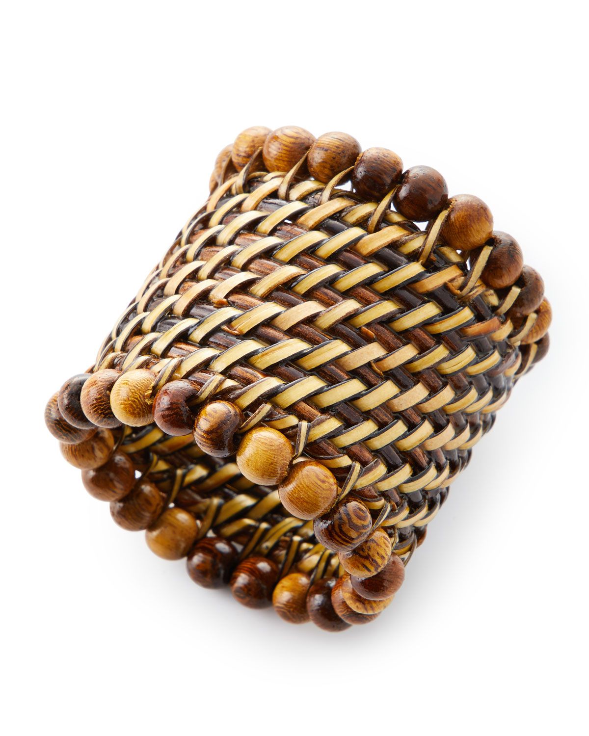 Walnut Beaded Napkin Rings