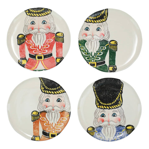 Nutcrackers Assorted Dinner Plates - Set of Four