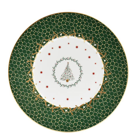 Noel Salad Plate-Green Tree