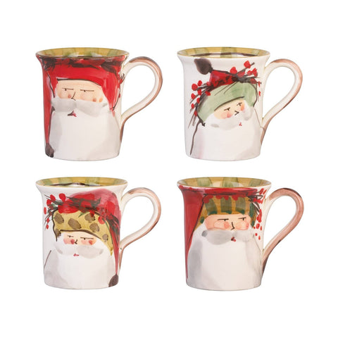 Old St. Nick Assorted Mugs (Set of 4)