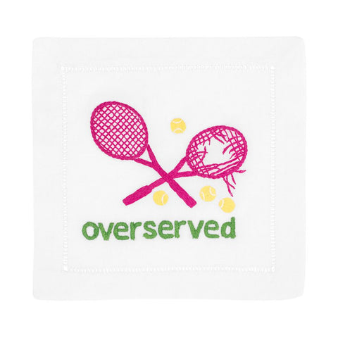 Overserved Pink Cocktail Napkins