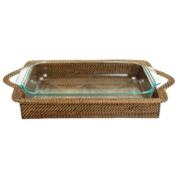 Rectangular Casserole Basket with Baking Dish-2 Quart