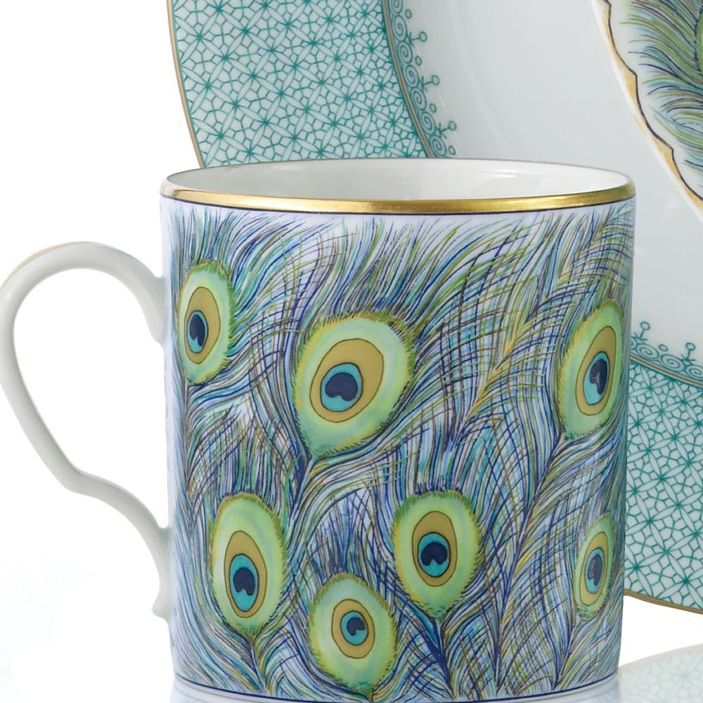 Peacock Feather Mug