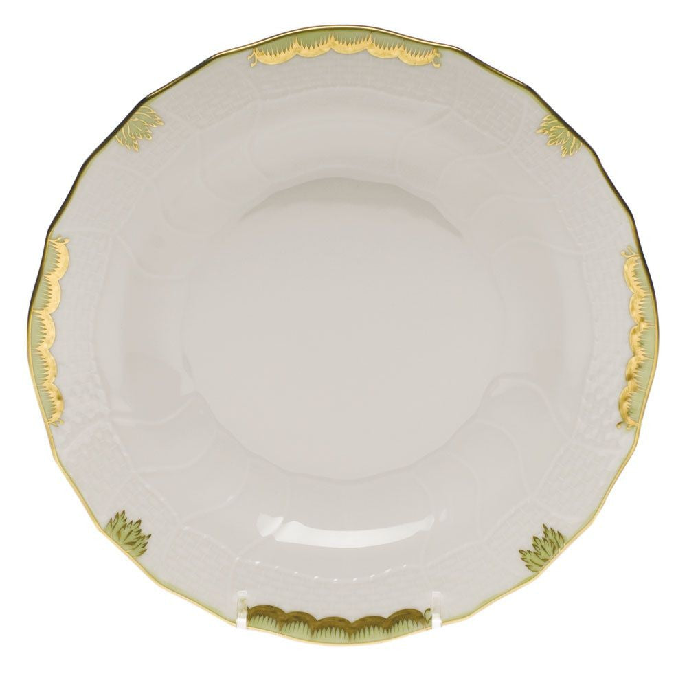 Princess Victoria Green Dessert Plate