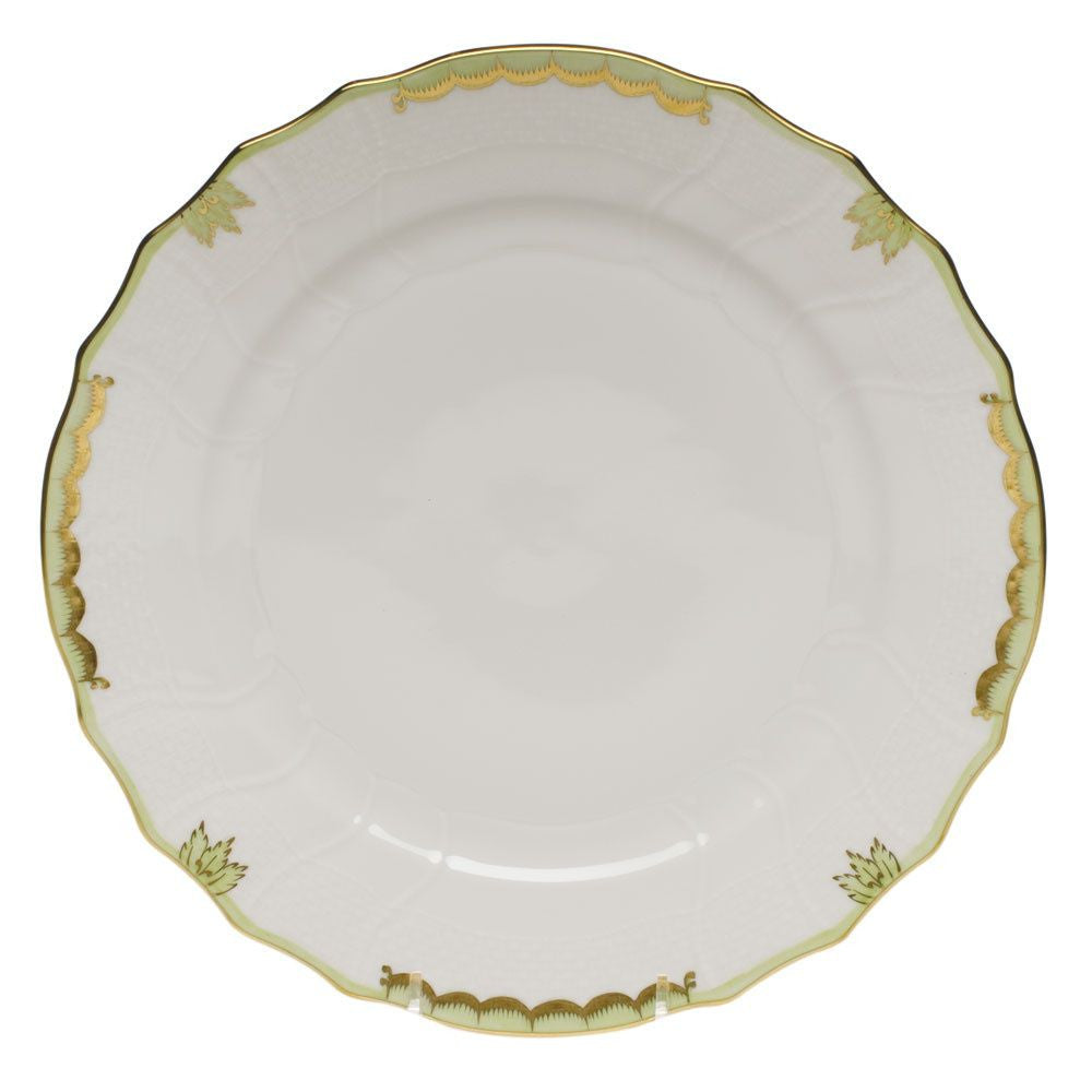 Princess Victoria Green Dinner Plate