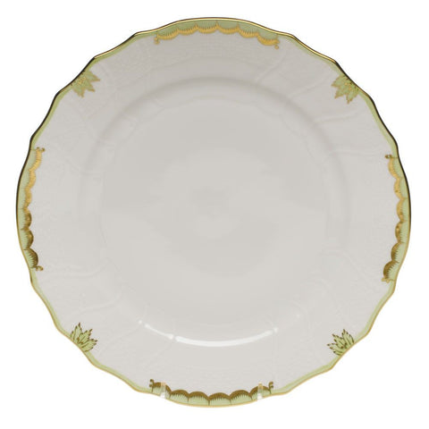 Princess Victoria Green Dinner Plate