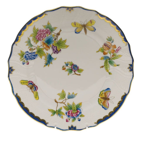 Queen Victoria Blue Dinner Plate