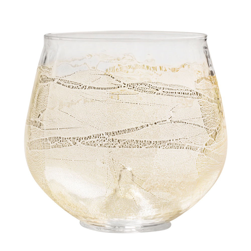 Gold Leaf Boule Glass