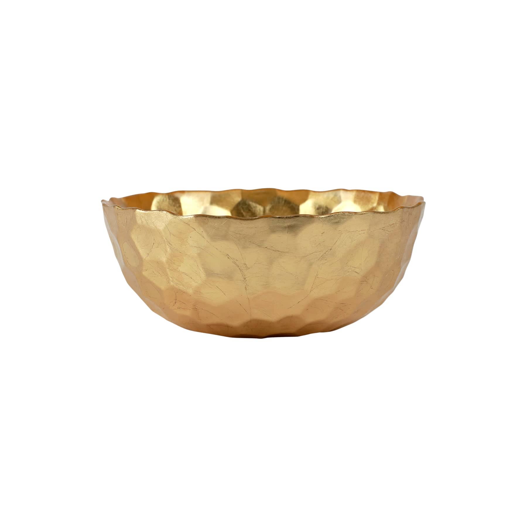 Rufolo Glass Gold Honeycomb Small Bowl