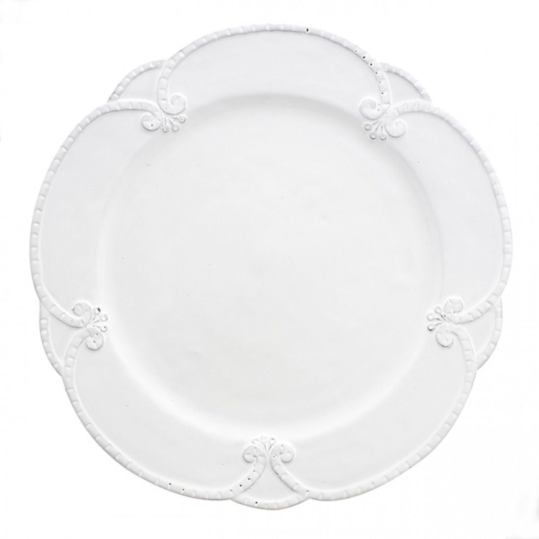 Bella Bianca Rosette Dinner Plate