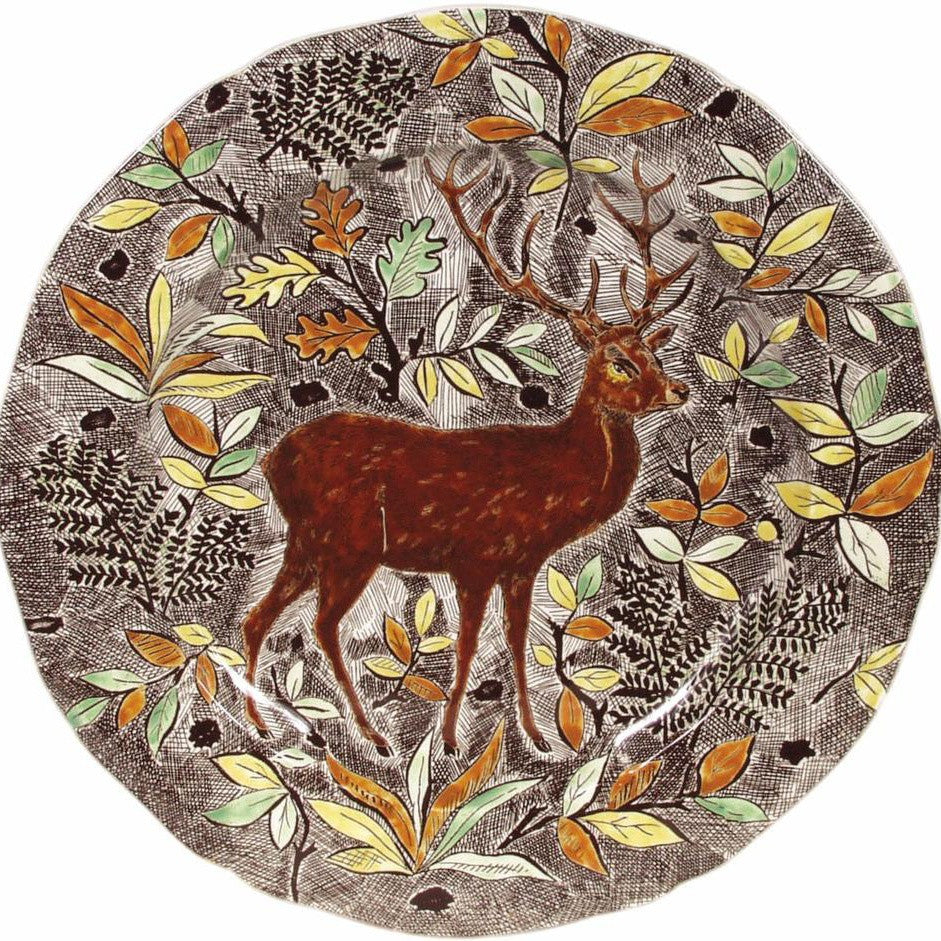 Rambouillet Round Deer Flat Dish